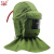 喷砂箱手套 黑色橡胶喷砂机手套 带颗粒喷沙防护手套加长 绿色升级款喷砂帽内置安全