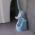 兰诗（LAUTEE）FH-2012 长柄弯曲塑料马桶刷套装 双面马桶刷卫生间塑料刷 颜色随机
