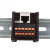 工业网络信号转接端子台RJ45分线盒直插式以太网信号转接分线 导轨安装