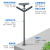 户外景观灯柱太阳能led路灯3.5米小区广场灯室外防水铝型材 爱心灯-3米30w-太阳能款