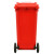 鲁识大号户外垃圾桶物业环卫分类桶果皮箱 120L红色有害垃圾