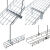 电镀锌网格桥架 开放式机房走线架 网格线槽 数据中心综合布线 500*100mm*5mm