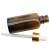 海斯迪克 HKQS-145 玻璃精油瓶 分装瓶 实验室试液瓶 玻璃滴瓶螺口密封滴瓶 棕色10ml(1个)