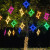 led月亮灯户外防水挂树灯发光五角星灯节日亮化吊顶装饰灯造型灯 30CM四角星 绿色