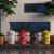 户外卡通垃圾桶创意可爱分类家用庭院花园幼儿园带盖大号果壳箱 常规黑色