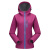 钢米工装 加厚抓绒衣户外保暖软壳衣工装 男女登山服工作服 709上衣女-紫红 XL 