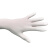 双安橡胶检查手套一次性乳胶单独包装薄膜 白色 
