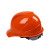 和谐之星高强度ABS安全帽 工程帽工地施工劳保透气电力劳保帽 新款欧式透气（橘色）