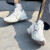 美津浓（MIZUNO）男鞋女鞋 夏季新款SPEED透气跑步鞋潮流复古休闲鞋减震轻便运动鞋 棉白/暗灰褐 42.5 （内长275mm）