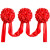 惟之初开业剪彩套装新店开业周年庆典公司开张大红花球彩带托盘仪式道具 8人剪彩【8把剪刀+9个花球】