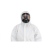 汉盾 HD-BP616 防粉尘防液体飞溅白色带帽连体式防护服 不含面罩 普通型 XXL码
