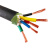 黑象 CDTDG5芯4平方铜芯橡胶护套电线 拖拽电缆 吊装电缆5*4 不零售起订量10米