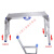 马凳 铝合金伸缩升降折叠马凳平台梯子加厚移动程脚手架 FW-118AW4-50(高50面板90x40)