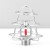 美消 消防喷淋头架 喷头保护架 支架 消防喷淋洒水头 保护罩 无需拆卸 喷淋防撞罩-电镀款