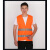 反光背心马甲透气反光衣外套环卫施工人建筑劳务驾驶员荧光安全服 橘布灰条