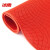 冰禹 BYly-67 塑料PVC防滑镂空垫地垫 S形加厚地毯地垫 红色 0.9m*15m(3.5mm厚)