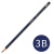 德国辉柏嘉素描铅笔HB/2B/4B/6B/8B美术生绘画专用设计画笔1221初学入门速写设计绘图工具  3B（单支）