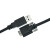 USB3.0A公转Micro-B工业相机数据线 高柔拖链带锁线缆 大恒 灰点 映美精相机连接线 黑色静态线 3米
