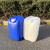 京采无忧 塑料化工桶 塑料油桶方桶储水桶堆码桶 特厚30L升四条楞加固蓝色