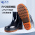 久匀 PVC低筒雨鞋牛筋底低帮雨靴工作水鞋胶鞋 低筒黑色 39