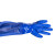 出极加长加绒防水手套 加厚防滑 冬季清洁手套 蓝色65cm 单位:双