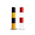 定制防撞柱加厚型固定反光警示柱钢管立柱交通隔离路桩道口挡适配 定制红白-89*750*1.5mm适配