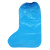 DYQT一次性鞋套雨天防水长筒室外骑车防滑塑料加厚耐用高筒养殖场靴套 100只 蓝色加厚款 长筒/防水不湿鞋 均码