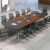 办公桌会议桌长桌简约现代长桌子工作台会议室桌小型长条桌椅组合 1.6*0.8米会议桌[送货楼下]