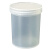 250 500 1000ml塑料瓶PP广口分装瓶直立桶透明膏桶固体桶包装小桶 1000毫升白色膏桶*10个