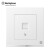 西屋（Westinghouse）一位电话插座面板W7DH 维品系列典尚白 网络墙壁暗装86型
