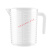 塑料量杯 量杯带刻度水壶水筒奶茶店专用烘焙耐高温带盖塑料计量杯JYH 3500ml带盖量杯