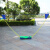 便携式羽毛球网架 简易折叠羽毛球网架便携式移动网架 网柱 绿色 + 球2个