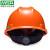 梅思安V-Gard安全帽 ABS/PE超爱戴一指健安全帽 建筑工地电力施工新国标安全帽 橙色（标准款） ABS-超爱戴