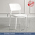 木匠印记椅子北欧网红现代简约单人靠背塑料餐椅家用加厚北欧休闲办公椅子 白色