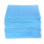 清洁除油布无尘布多用途工业擦拭布无纺布汽车喷漆烤漆贴膜吸水布 蓝色平纹100张(袋装)