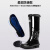 兴选工品 劳保靴子工业防护雨鞋加厚橡塑筒高帮雨鞋 41码 