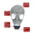 优导仕  宏宇MF1面具鬼脸面具套装(面具+0.5米导气管+1.3.4.7罐)  消防面具 呼吸器面罩 MF1面具鬼脸面具套装