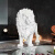 哩嗹啰嗹狮子雕塑落地灯北欧轻奢设计师创意艺术简约客厅大型动物摆件装饰 哑光白