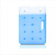 鸣固 蓝冰冰盒 降温应急保温循环使用冷藏降温保鲜冰晶盒 850ml（230*1180*25）