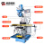 定制适用台湾丰堡炮塔铣床m4号立卧式两用数控摇臂5号高精密 6号大工作台式炮塔铣床