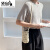 袋鼠包包女韩版新款时尚斜挎包镂空单肩包女编织麻花斜挎手机包 黑色