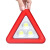 多功能车载LED照明灯应急三角警示牌警示架COB强光太阳能汽车用品 13cm 电池款(默认无电池)