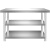 定制不锈钢工作台桌子定制厨房车间加厚操作台商用切菜台打包荷台 长90厘米宽60厘米高80厘米一层