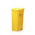 庄太太【50L黄色】医疗废物垃圾桶医院用利器盒加厚黄色医院诊所脚踏桶有盖大号