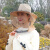 定制蜂帽面罩防蜂网帽采蜂蜜防护帽养蜂人防晒帽马蜂防护服面罩 迷彩帽+过滤网