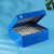 绿冻 81孔纸质细胞冻存盒超低温冰箱冻存管盒防水型纸质冷冻盒 蓝色(1个）