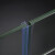 海斯迪克 HKQS-75 阳台玻璃门窗密封 防风淋浴房防水硅胶条 F型夹8mm（1米）