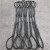 艾科堡 插编钢丝绳套直径18mm长8米起重吊装双扣油编吊索具AKB-GSS-09