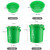 舒蔻（Supercloud）新国标分类垃圾桶小号卫生间厨房厨余塑料酒店厕所商用圆形垃圾桶15L带提手【其他垃圾】