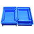 VTVI 元件周转箱 工业蓝色硬塑料储物盒 1#250×180×60